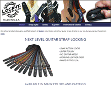 Tablet Screenshot of lockitstraps.com